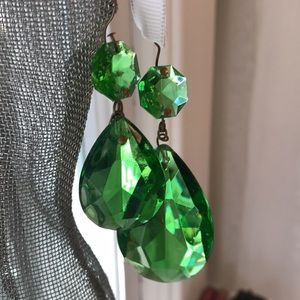 🌹 Vintage Emerald Green Colour Crystal’s 🌹